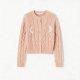 Women's Autumn Winter Elegant Casual Crew Neck Long-Sleeve Knit Cardigan