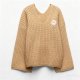 Women's Elegant Stylish Solid V-Neck Long-Sleeve Knit Sweater - Fashion Temperament