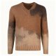 Men's Cashmere Ribbed V-Neck Pullover - Winter Warm Knit Sweater