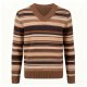 Men's Cashmere V-Neck Ribbed Pullover - Winter Warm