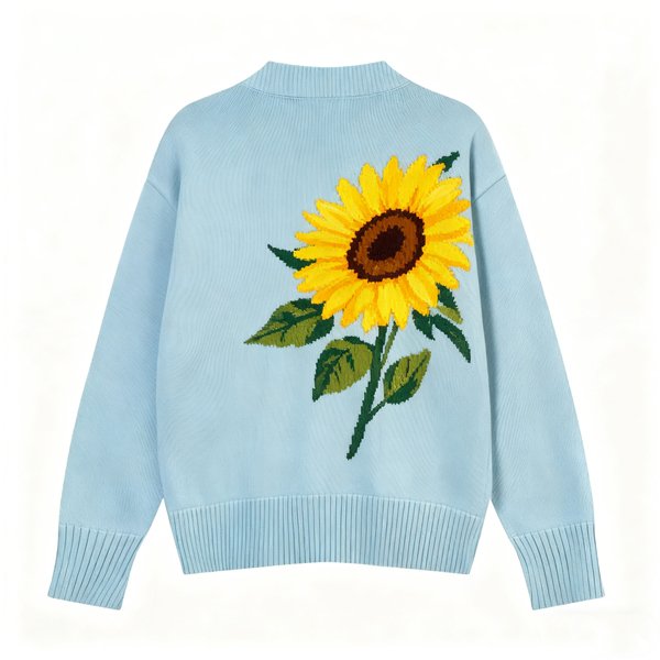 Winter Loose-Fit Crew Neck Long Sleeve Knit Top - New Arrival & Versatile Casual